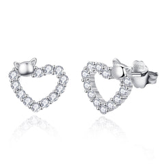 Heart Stud Earrings