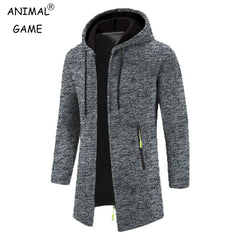 Men's High Neck  Hooded Pullovers