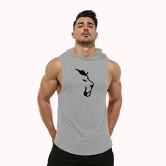 Hooded Sleeveless Vest Men's Fitness